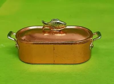 VTG Miniature BODO HENNIG Copper Fish Poacher Kitchen Accessory Dollhouse • $35