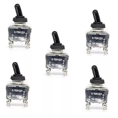 5pcs Toggle Switch DPST Latching ON/Off 4 Terminals 2 Position 4pin ON-OFF • $21.32