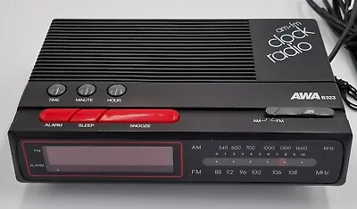 AWA B323 Vintage AM/FM Digital Clock Radio • $59.99