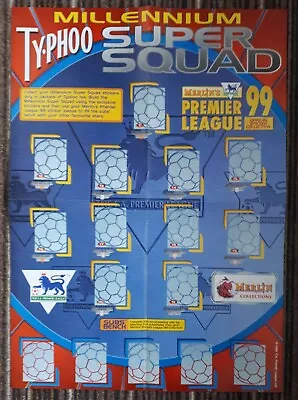 Merlin : Premier League 99 · Millennium Ty·phoo Super Squad  · Poster Stickers • $37.27