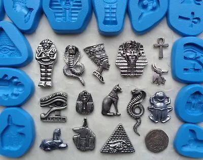 1x Mini Craft Mould : Egypt Egyptian Themed (Clay Resin Cupcake Wax PMC Plaster) • £4.75