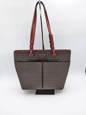 MICHAEL KORS Brown / Acorn Bedford Medium Signature Logo Tote • $35.99