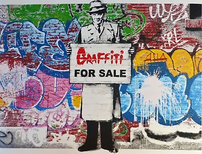HIJACK Mr.Brainwash's Son Graffiti For Sale Hand Signed Urban Street Art #37/50 • $1795