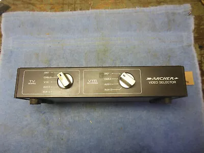 Archer Video Selector Switch Cat. No. 15-1261 Coaxial TV Cable Aux Radio Shack • $5