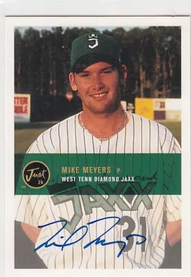 2000 Just Minors Autograph MIKE MEYERS Auto Cubs • $1.50