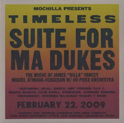 Miguel Atwood-Ferguson - Suite For Ma Dukes - The Music Of James  J Dilla  Ya... • £40.49