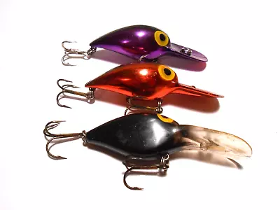 Vintage - Storm - Pre Rapala - Wiggle Warts (2) V80 V105 - One Flatwart - Flv28 • $39.95