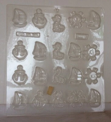 $3.75 • Buy Food App Mat Chocolate Candy Mold 4460 Ocean Shapes Anchor Sailboat Seahorse