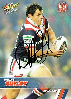 $10.50 • Buy Danny Nutley 2008 Select Nrl Champions Card Sydney Roosters