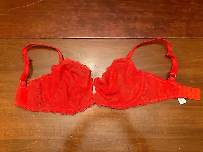 EX WACOAL Beautiful RED LACE UNDERWIRE BRA 851155  SEXY Womens BRA 32DDD • $24.99