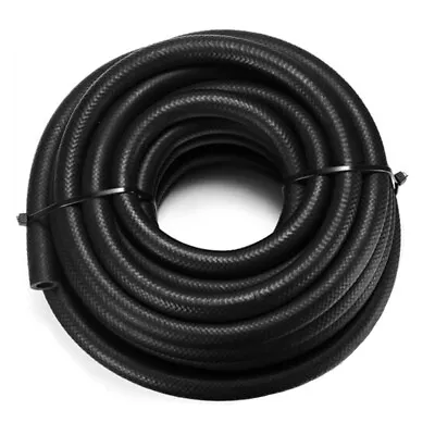 25 Feet NBR Fuel Line Hose Black Nylon Steel Oil Gas Fuel Line Hose 3/8  5/16  • $14.99