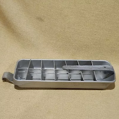Vintage Frigidaire Quickube  Aluminum Ice Cube Trays  14 Cubes Quick Release • $9
