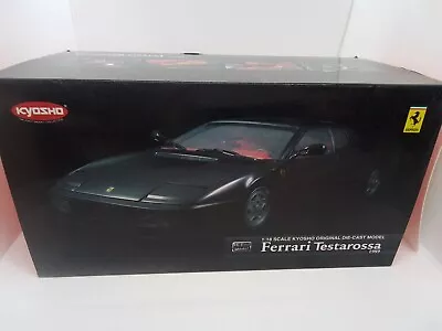 Kyosho 1/18 Ferrari Testarossa 1989 Black Hi-End Diecast Model Rare No.08425BK • $0.99