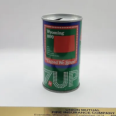 7up United We Stand Soda Pop Can #50 Wyoming - Vintage • $6.74