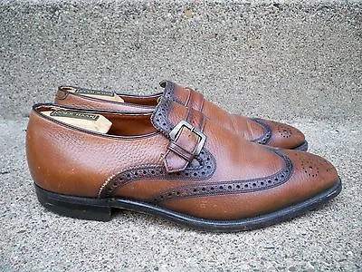 Freeman Shoes Brown Leather Wingtips Pimp Gangster Dress Mens Shoes 8 Vintage • $107.09