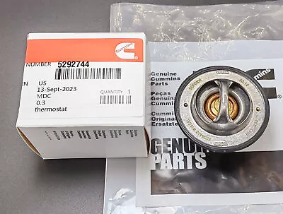 NEW OEM 5292744 THERMOSTAT For 5.9L 24V Cummins Dodge 03-07 Ram 2500 3500 • $23.99