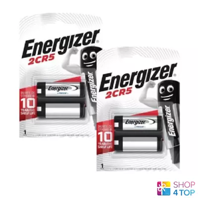 £9.45 • Buy 2 Energizer 2cr5 Lithium Batteries 6v Dl245 Photo Camera Exp 2027 New