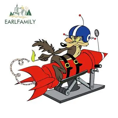 EARLFAMILY 5.1  Car Stickers Wile E Coyote ACME Rocket Decals Anime Car Styling • $3.79