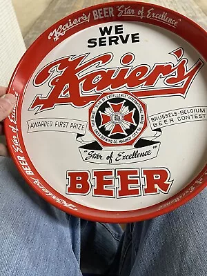 Kaier’s Beer Tray 1950 Mahanoy City Pennsylvania • $22