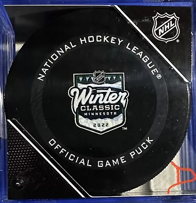 2022 Winter Classic Official Game Puck (St Louis Blues Vs Minnesota Wild) • $18.95