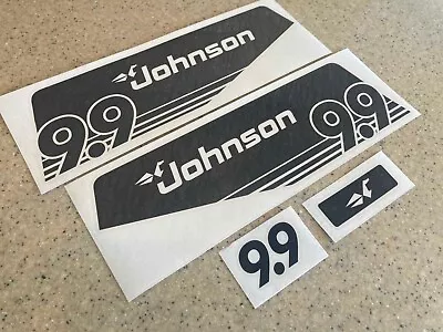 Johnson Vintage Outboard 9.9 HP Motor Decal Kit FREE SHIP + FREE Fish Decal! • $18