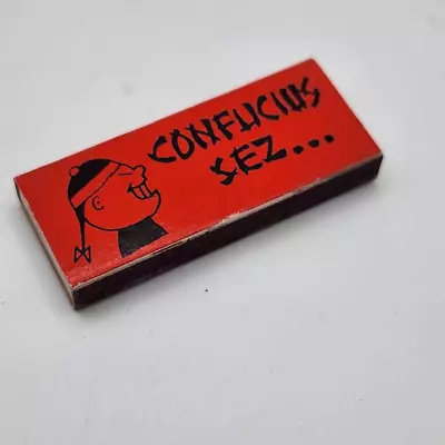 Vintage Matchbook Confucius Sez Fortune • $3.96