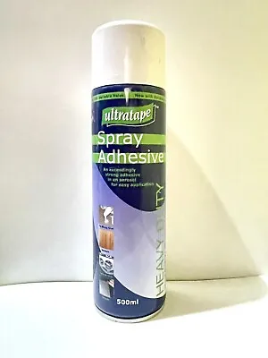 500ml Adhesive Glue Heavy Duty Spray DIY Bonds Foam Carpet Tile Craft Fabric • £7