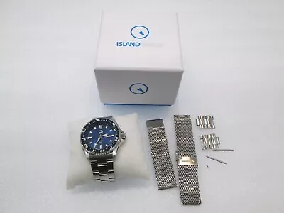 Islander USA Assembled Ameriquartz Dive Watch With Blue Dial #ISL-101 • $159.99