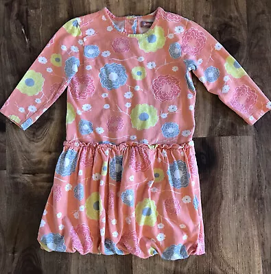 £5.33 • Buy Jelly The Pug Girls Floral Print Dress Sz 4 