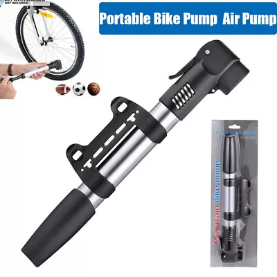 Bike Pump Bicycle Floor Pump High Pressure Portable Bike Ball Mini Tire Air Pump • $9.29