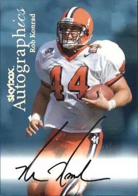 1999 SkyBox Premium Autographics Dolphins Football Card #52 Rob Konrad D/EX/MM/S • $3.60