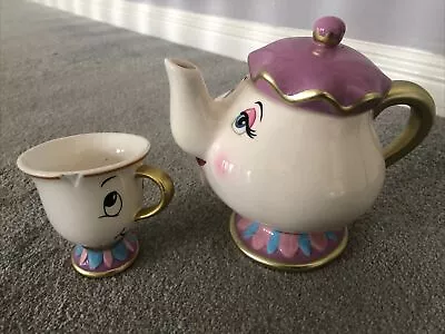 Disney Chip Mug & Mrs Potts Teapot Beauty And The Beast • £39.99