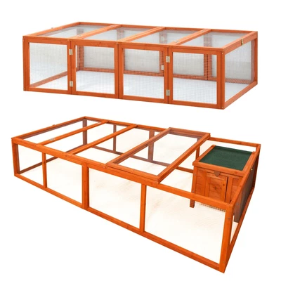£79.95 • Buy Kct Wooden Pet Run 6ft 8ft Asti Box Hutch Enclosure Rabbit Guinea Pig Pen Cage