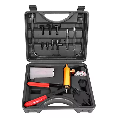 Torin 16 Piece Brake Bleeder Kit Hand Held Vacuum Gauge Pump Test • $22.58