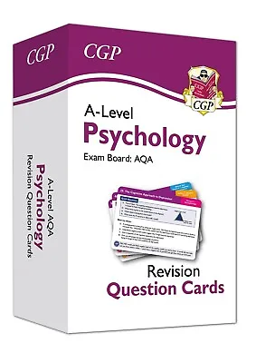 New A-Level AQA Psychology Revision Question Cards 2023 Cgp • £22.99