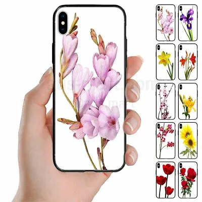 For OPPO Series - Flower Print Theme Mobile Phone Back Case Cover (1) • $9.98