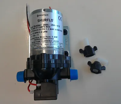 Shurflo Water Pump 20psi 12V 1.4 Bar Automatic On Demand Caravan Motorhome Boat • £59.90