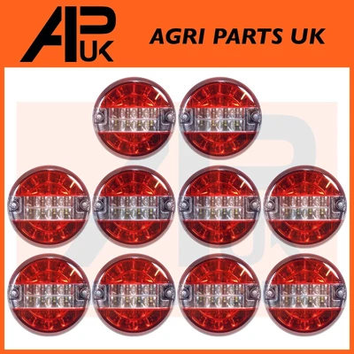 $220.08 • Buy 10 X LED Round Rear Combination Brake Tail Indicator Lights Lamp Tractor Trailer