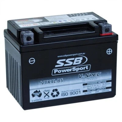 $60.35 • Buy SSB 12V Dry Cell AGM 105 CCA Battery 1.5 Kg For Italjet 50 Torpedo 1998 To 2003
