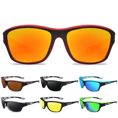 Polarized Sports Sunglasses Men Women Driving Fishing Cycling Running Glasses • £7.99