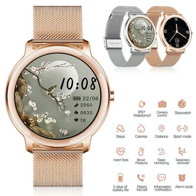 $50.99 • Buy Fashion Women Smart Watch Heart Rate Monitor Fitness Tracker For Android IPhone