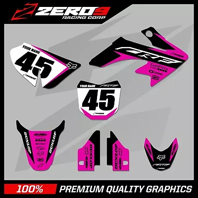 Honda Crf 50 Motocross Graphics Mx Graphics Decals Kit Ace Blk/pnk • $95.71