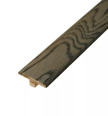 Real Solid T Section For Wood Floors Threshold Door Bar Profile Trims DARK OAK • £1.99