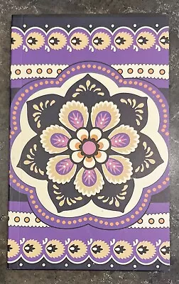 New Vera Bradley Small Blank Lined Journal Wildflower Paisley Purple Flower 4x6 • $10.99