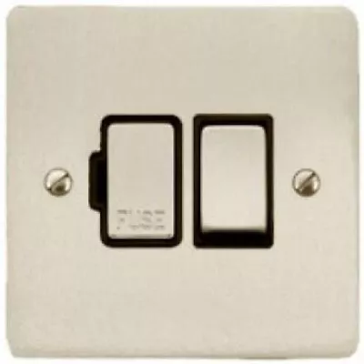 Heritage Brass T05.835.SNBK Switch Fused Spur HL Elite Flat Plate Satin Nickel • £19.99