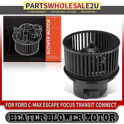 A/C Heater Blower Motor W/ Cage For Ford Focus 2012-2018 Escape Transit Connect • $36.19