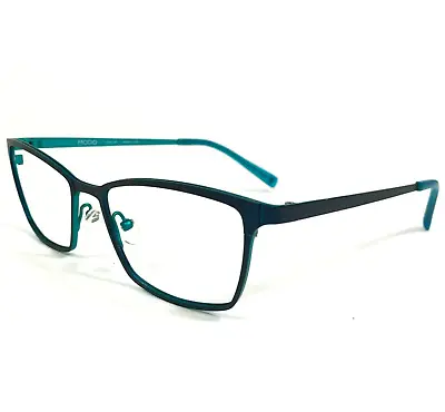 Modo Eyeglasses Frames 4222 PTRLM Blue Teal Cat Eye Titanium Full Rim 51-16-138 • $124.99