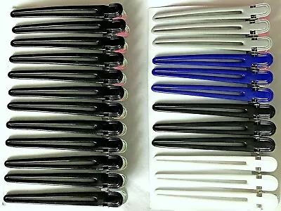  Sibel Original Strong Metal Hairdressers Hair Sectioning Hair Clips/clamps New • £9.99