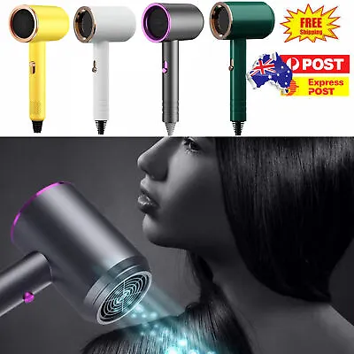 Professional Hair Dryer Travel Hairdryer With Diffuser Home Salon Blow Dryer AU • $7.95