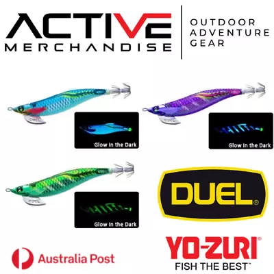 Yo-Zuri Duel EZ-Q Finplus Rungun Squid Jig - Size 3.5 - 105mm - 20g Egi Lure • $22